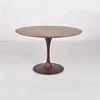 Factory Wholesale Oval Marble Top Table Luxury Iron Base MDF Dining Table With Copper Color