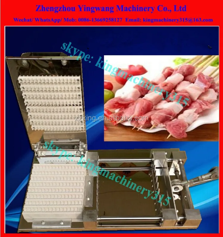 Professional Automatic Skewer Machine/chicken Fish Meat Skewer Grill