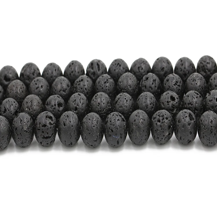 

Wholesale Black Lava Stone Beads Gemstone Round Loose Beads Natural Jewelry Bracelet Making size 4-10mm