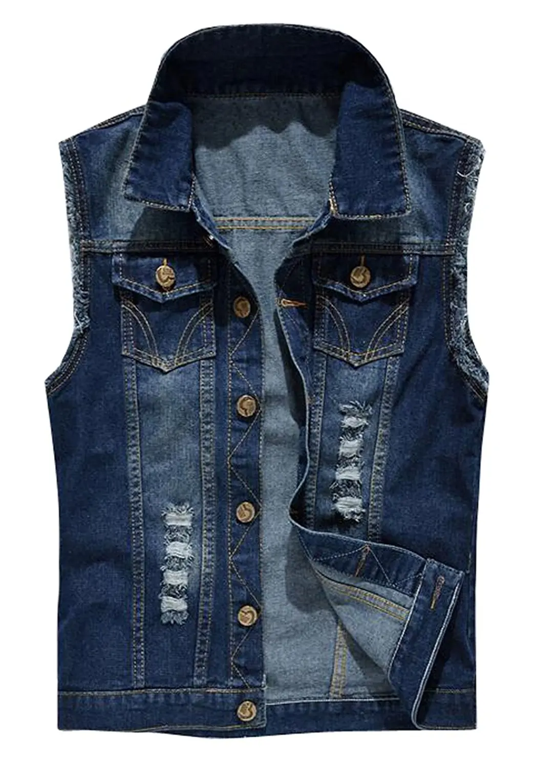 Cheap Black Sleeveless Denim Jacket Mens, find Black Sleeveless Denim ...