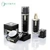 Black Acrylic Square Cosmetic Bottle And Jar