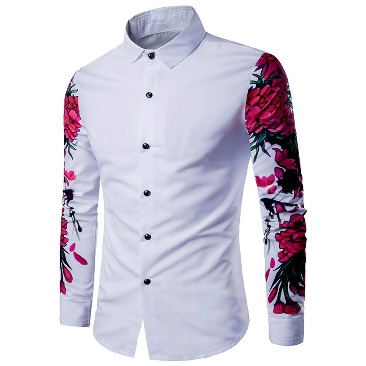 mens floral print tshirt