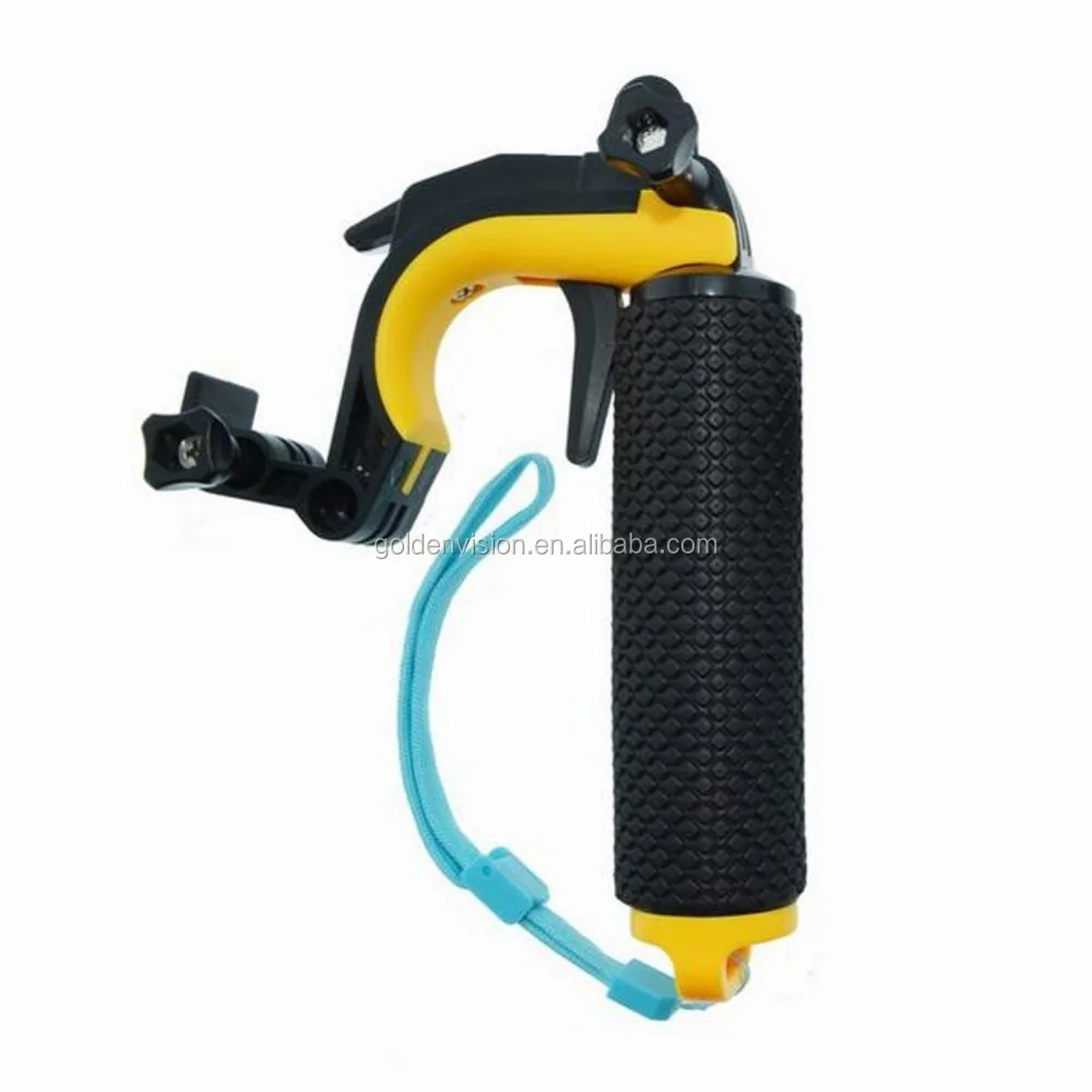 Factory supply Floating Handle Shutter Stabilizer Section Pistol Trigger Set for GoPro Hero 4 3 XiaoYi, Yellow