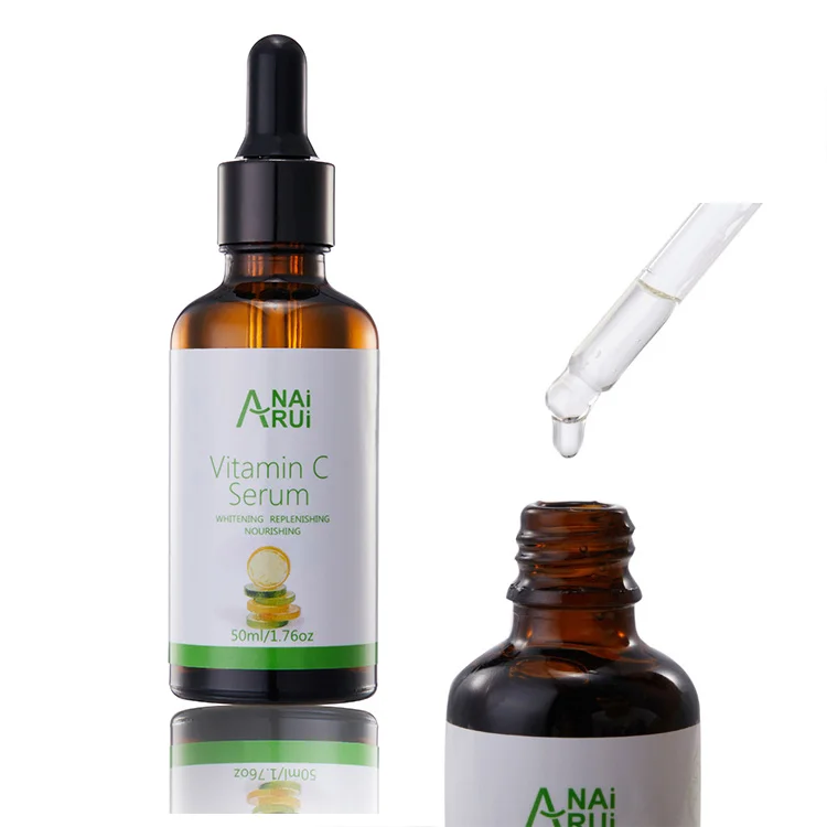 

Private Label Beauty Skin Care Cosmetics Moisturizing Face Serum Hyaluronic Acid Whitening Vitamin C Serum