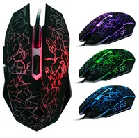 

HOT 4000DPI 6D optical USB wired colorful light game gaming mice mouse