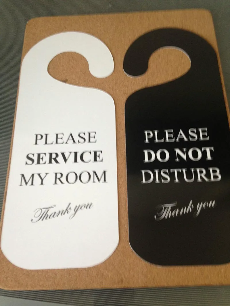 Do Not Disturb Please Service Room Door Handle Sign For Hotel Buy Door Handle Signservice 7250