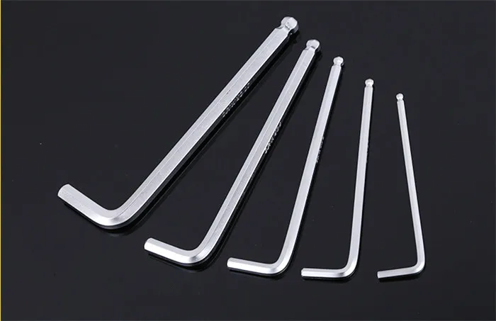 9pcs hexagon head chrome vanadium keys wrench set