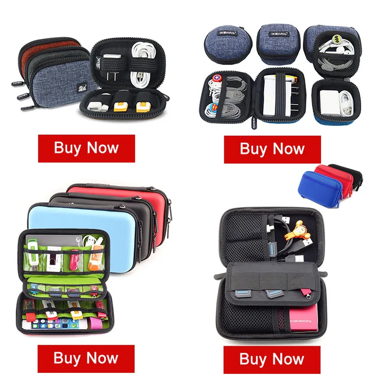 2019 Portable Small Electronic Accessories Travel Organizer Case Bag