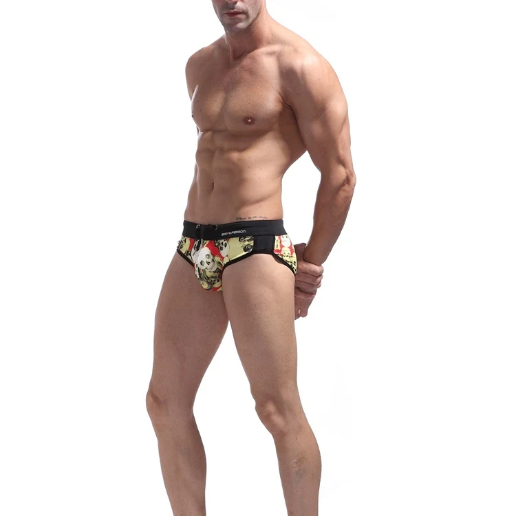 

Body Building Briefs Underwear Nylon Men Panties Full Printed, N/a