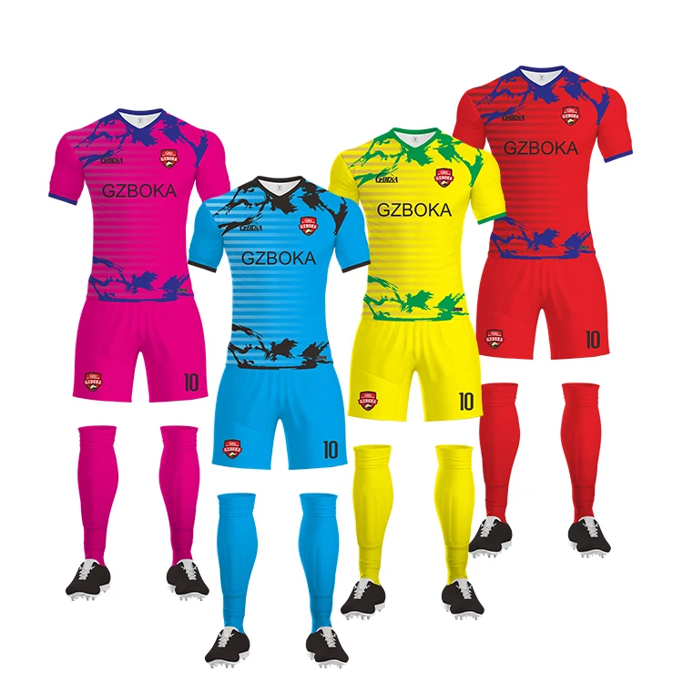 Venta al por mayor uniformes de futbol color online los mejores uniformes de futbol