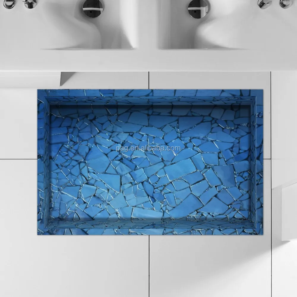 Pag groothandel 3d floor stickers home decor voor badkamer, wc ...