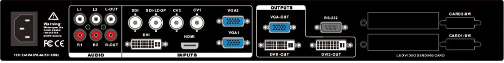 DVP703 Bộ chuyển đổi / scaler liền mạch với HDMI DVI VGA CVBS Đầu vào âm thanh đã được dẫn đầu máy tỉa vách ngăn video