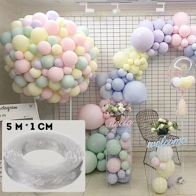 5M Balloon Link Chain Tape Arch Connect Strip For Wedding D Fast Birthday P Y4R3