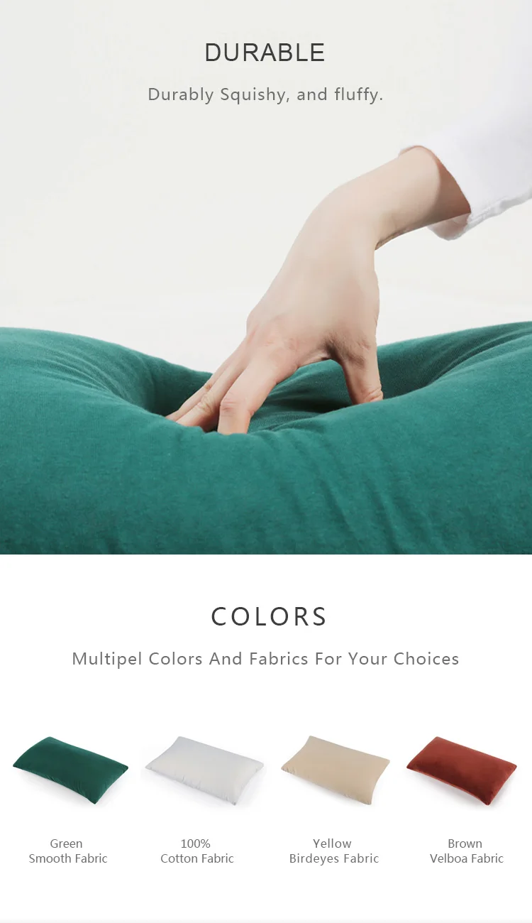 Shredded Memory Foam Pillow 100 Polyurethane Elastic Bamboo Pillow