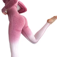 

Custom Logo Gradient Color Gym Women Butt Lift Sportswear Workout Fitness Seamless Leggings Yoga Pants