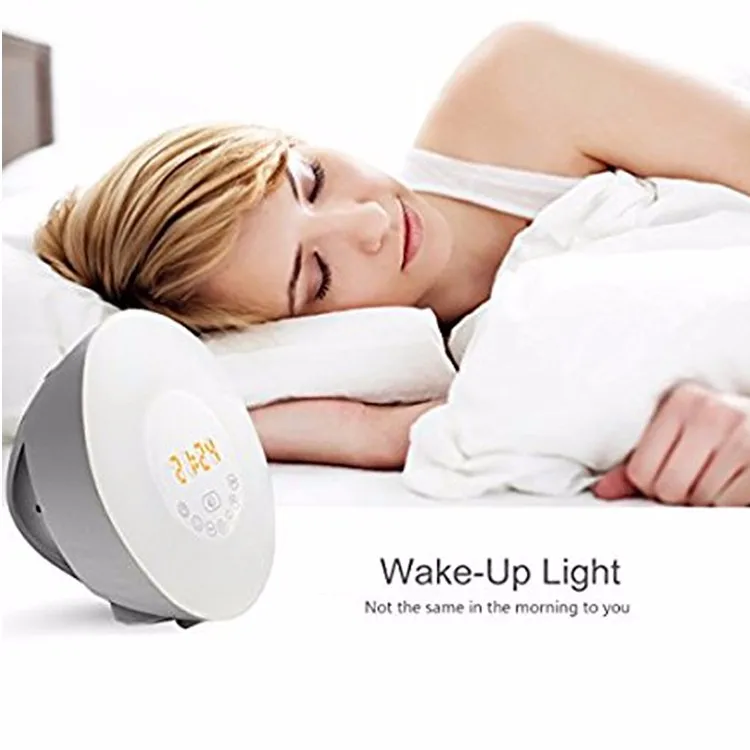 Sunrise Alarm Clock Wake Up Light 6 Nature Sounds Buy Digital Alarm