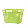 Space saving Dirty Clothes Storage shopping basket plastic laundry Washing basket Plastic Toys Organizer with handles