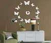 butterfly shape wall mirror fancy wall mirrors clock (B0327)