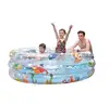 59" Ocean Floor Inspired Three Ring Inflatable Children's Swimming Pool