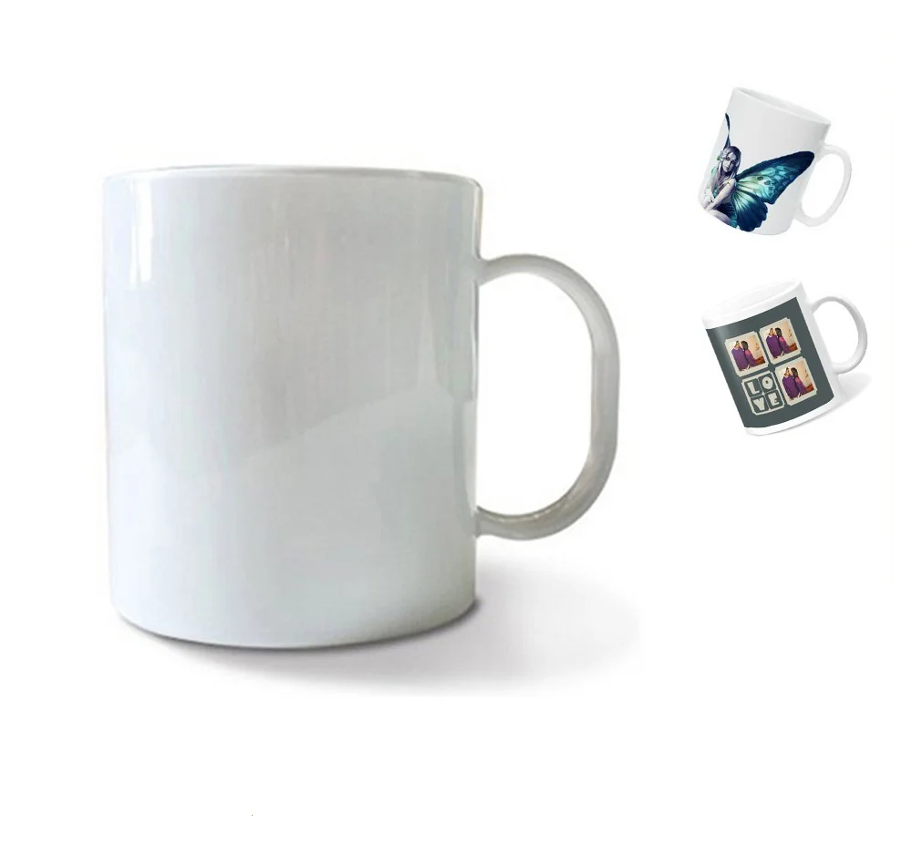 

11oz wholesale cheap cup ceramic mug white plain mug for sublimation, Super white