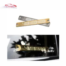 Car Styling Night Light Temporary Parking Stop Sign Board Luminous Telephone Number Plate Car Parking Meter