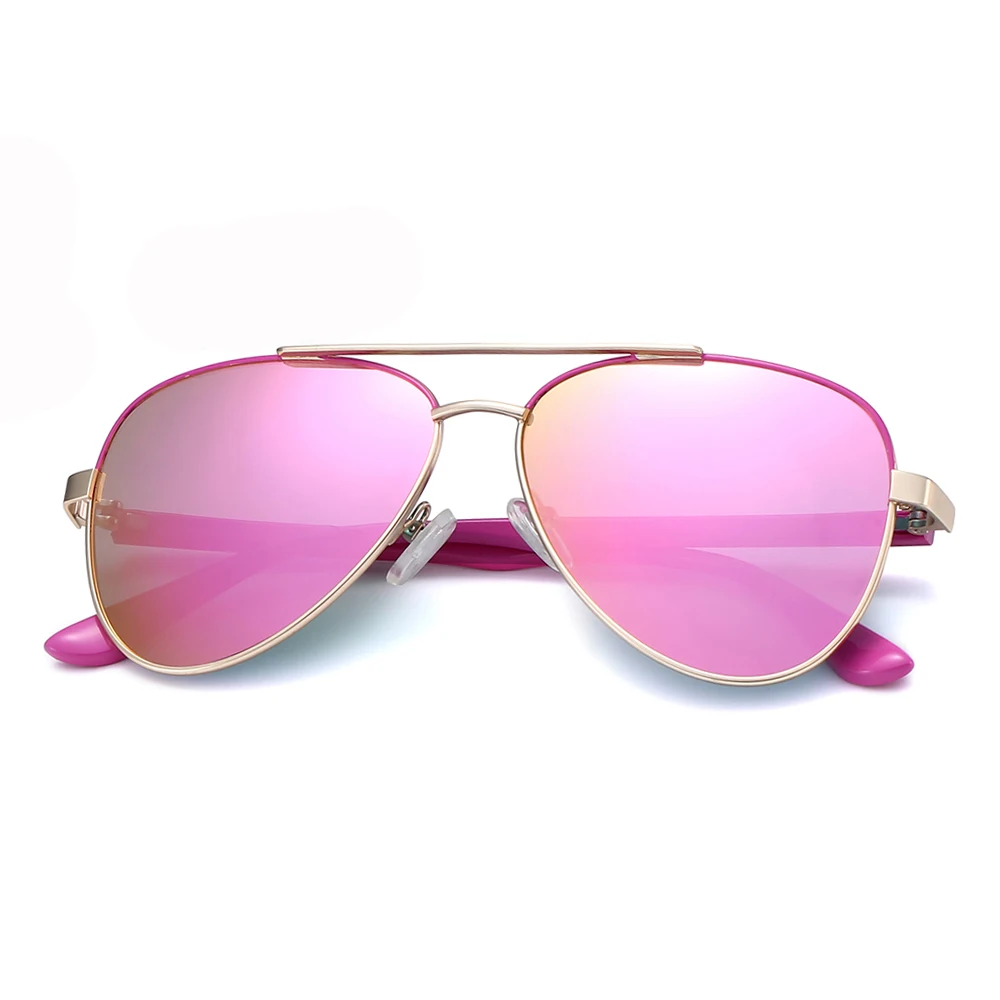 

Wholesale stylish metal mirror polarized sunglasses for women