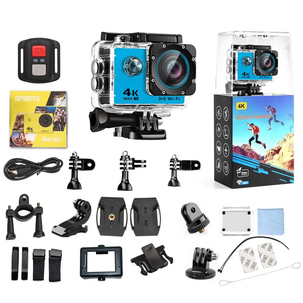 

Amazon hot selling action camera underwater 30m sport camera 4k hidden camera