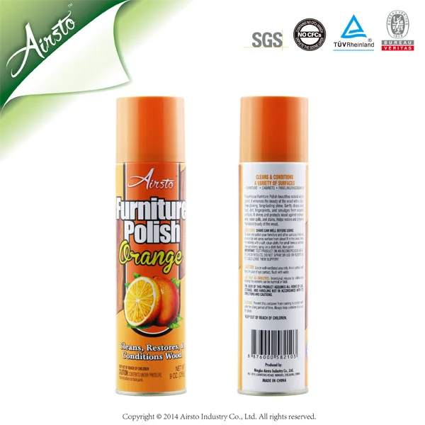 
US Market Experienced FDA Standard Matte Finish Wood Furniture Polish Spray 