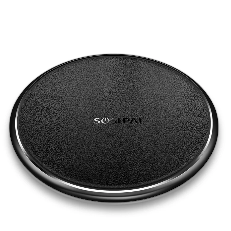 SOSLPAI high quality wireless mobile phone charger 10W qi smart fast wireless charger for iphone