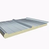 factory price high quality 100mm thickness polyurethane insulated color steel wall PU/EPS sandwich panel