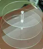 3 Tier Clear Acrylic cupcake and cake tower display stand circular Party Acrylic cake showcase show stand
