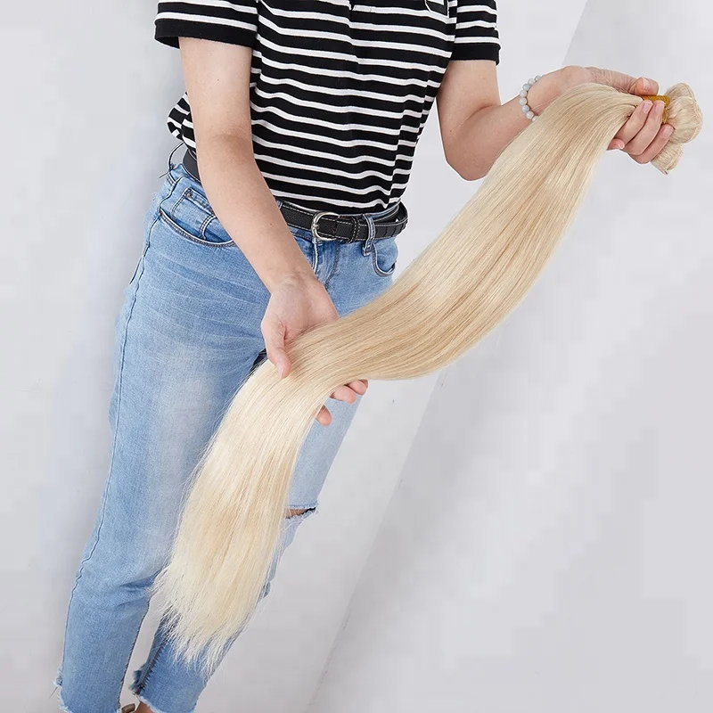 

Bellishe 40 inch blonde hair extensions with frontal weave hair human bundles