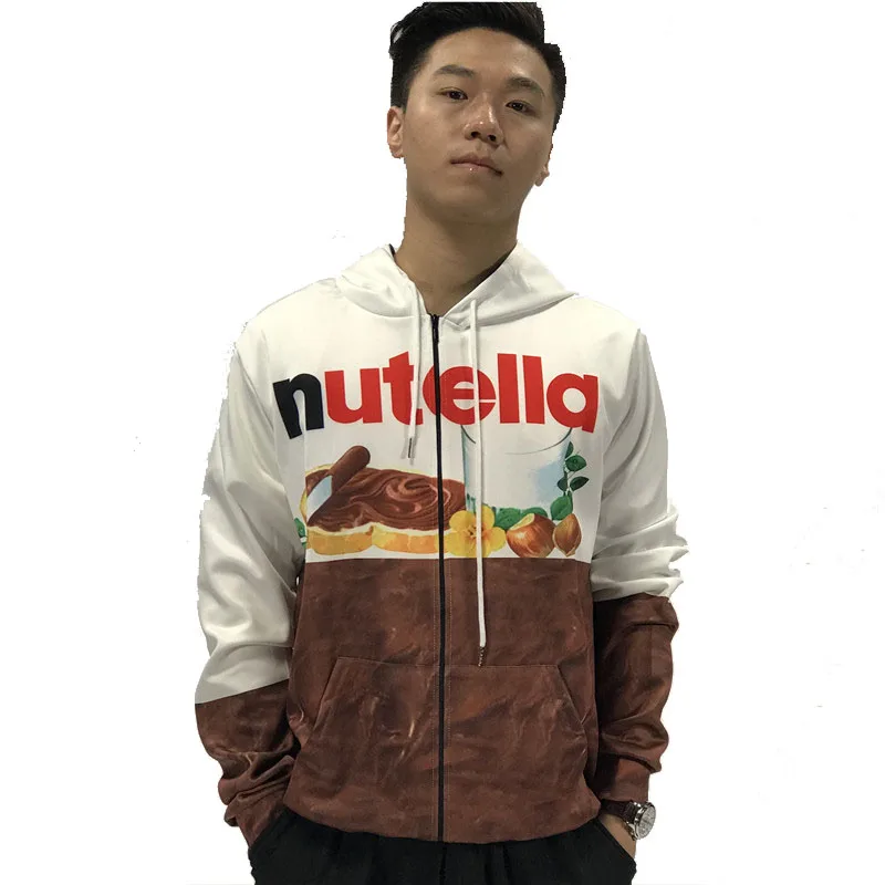 nutella chocolate print hoodie