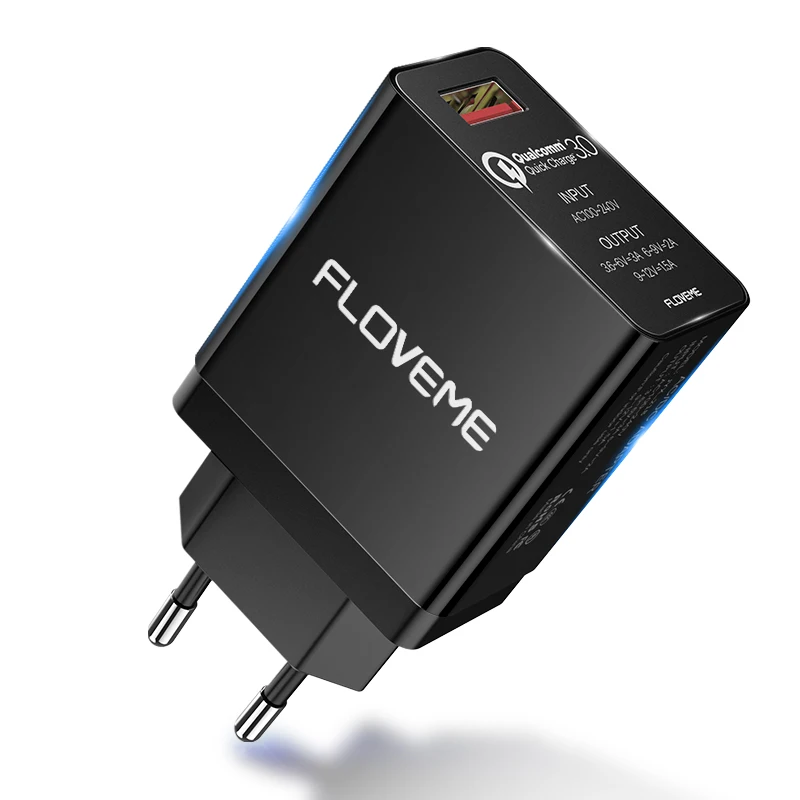 

Free Shipping FLOVEME High Quality QC3.0 Quick Charger for Mobile Phone