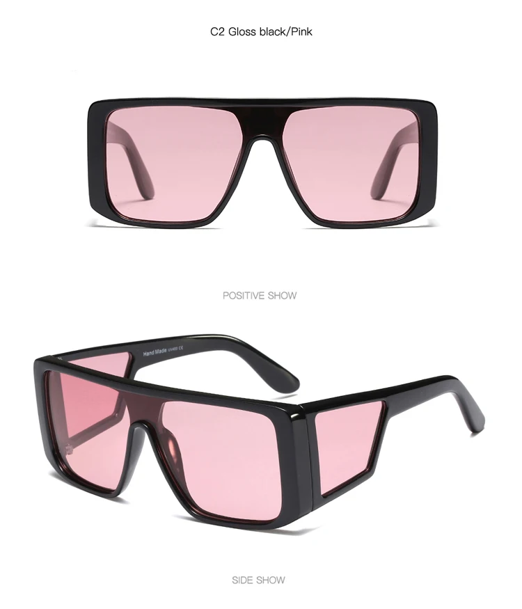 SHINELOT M807 Big Size Frame Three Mirror Faces Women Party Sun Shade Cool Sunglasses Supplier Custom Logo