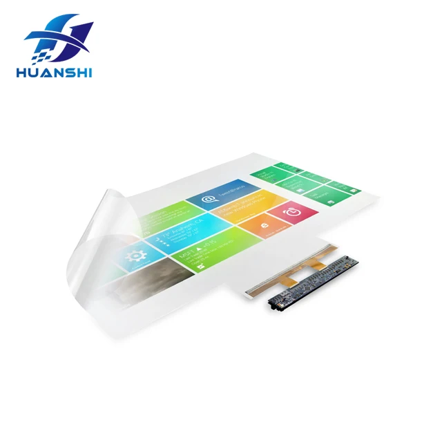

55 inch 40 points industrial display touch screen by thermal transfer foil