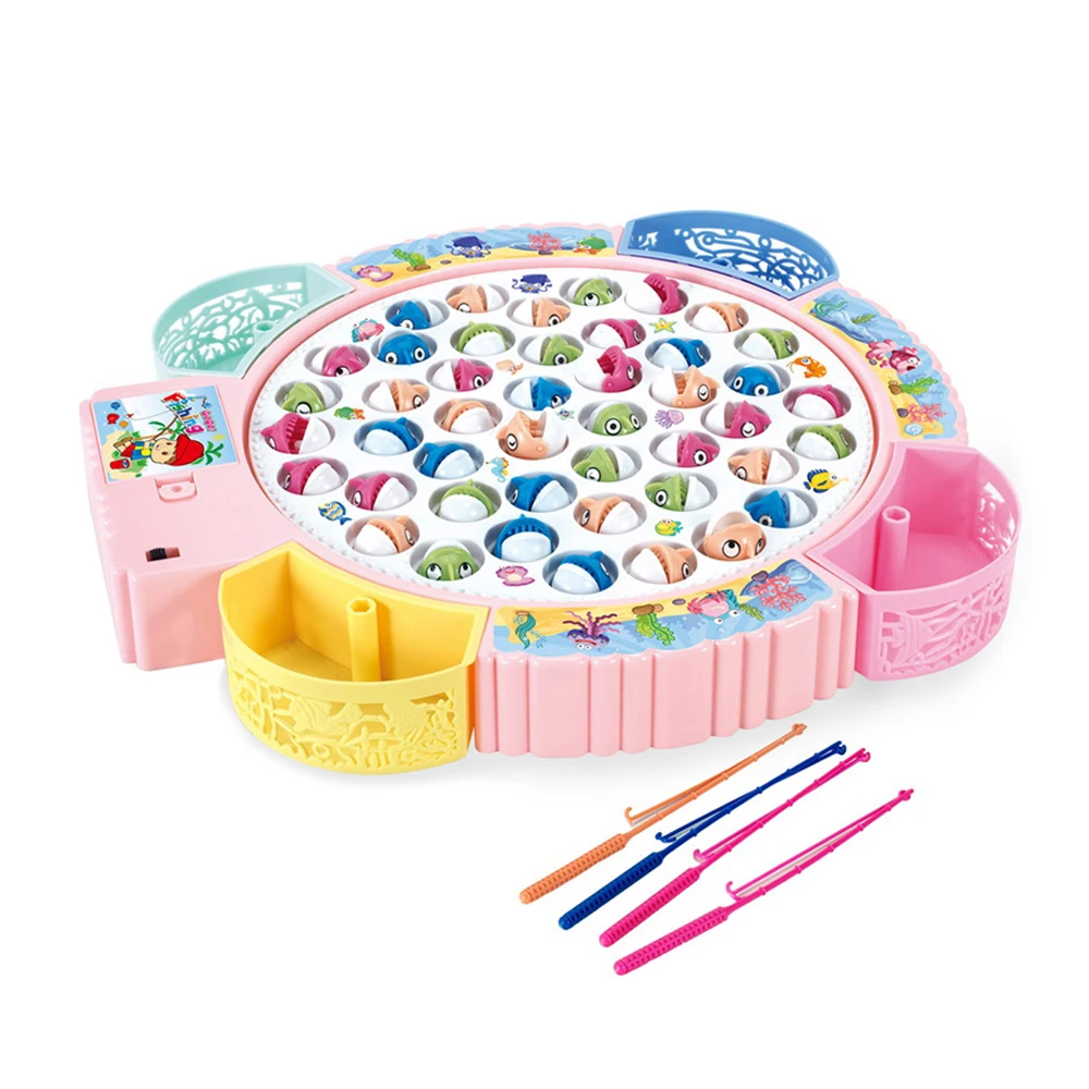 
Plastic funny interactive colorful kids electric fishing game 