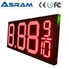 Hot alibaba rs232/remote controll/GPRS digital clock led battery display