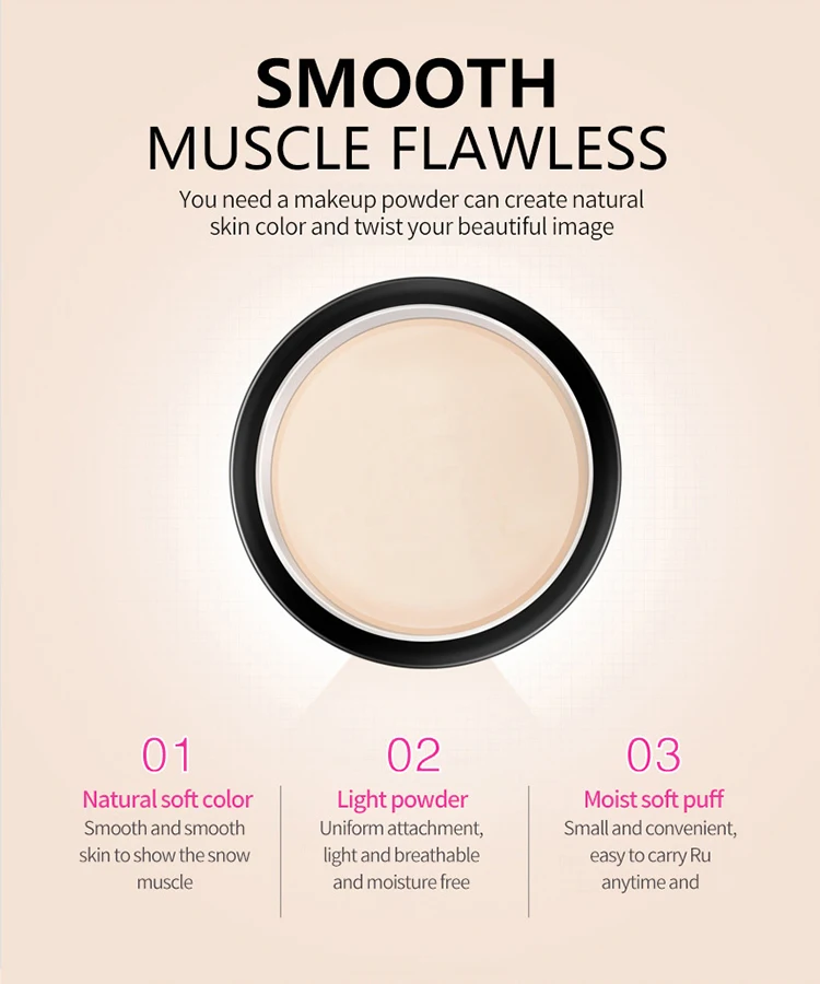 private label images Super oil control effect moisturizing smooth High Quality Waterproof Makeup Loose Powder