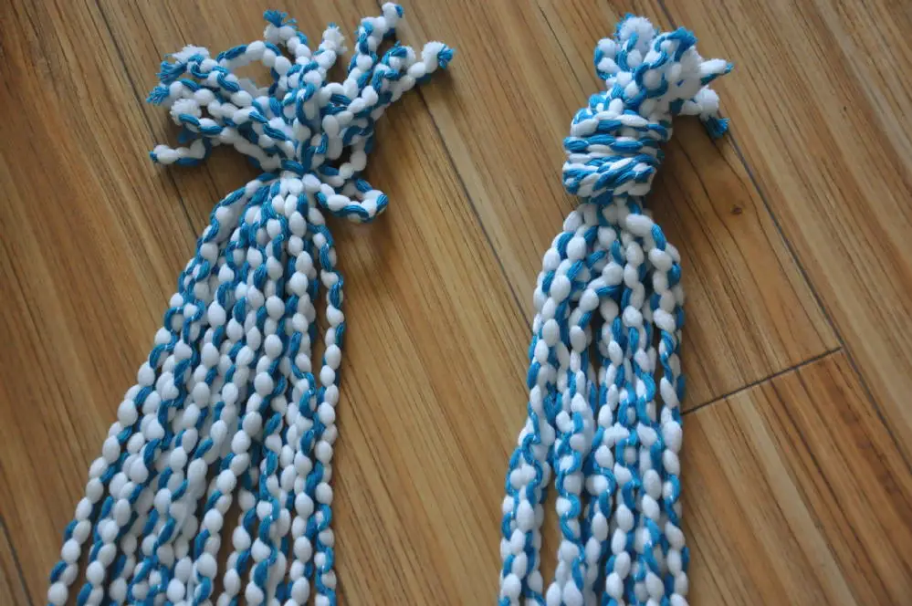 100% polyester yarn/regenerate polyester mop yarn/microfiber braided yarn for mop