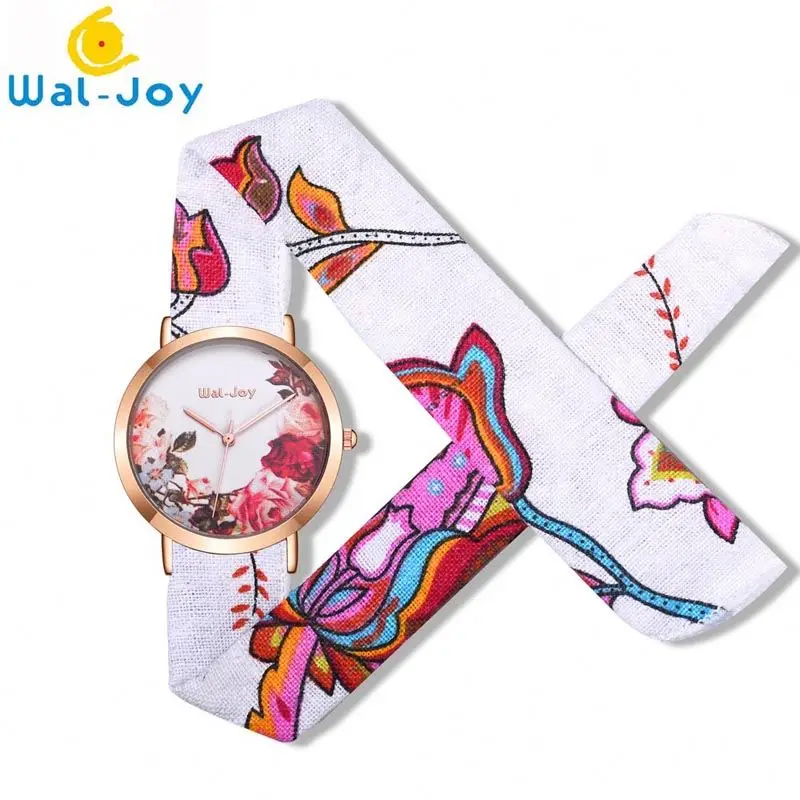 

WJ9020 Wholesale Cheap High Quality Waterproof Flower Pretty Wal-Joy Brand Watch, Mix