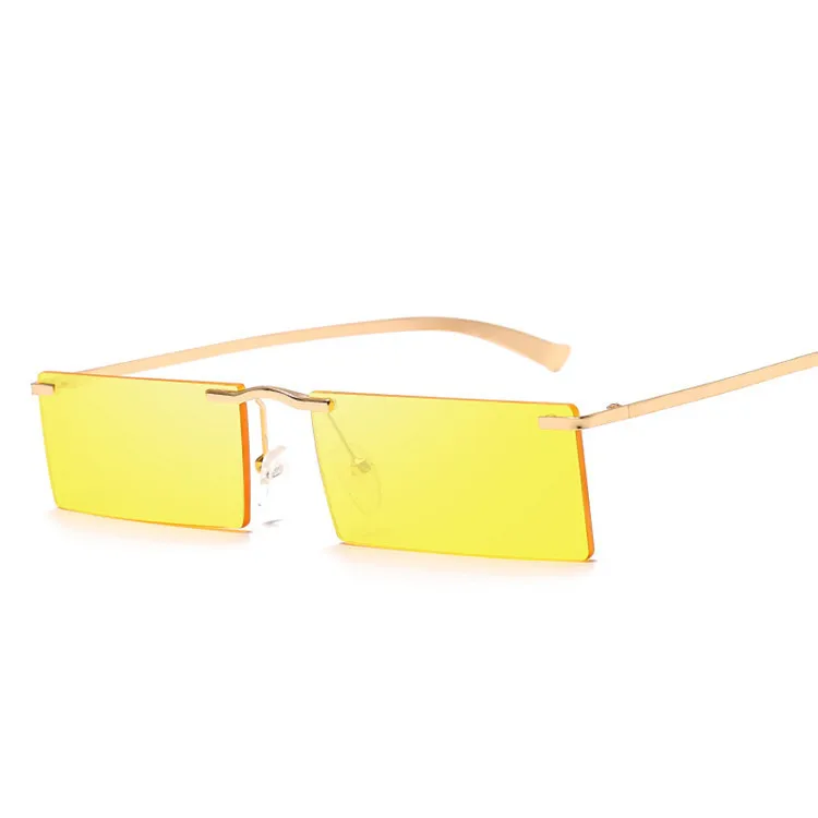 

High quality frameless small lens korean sunglasses