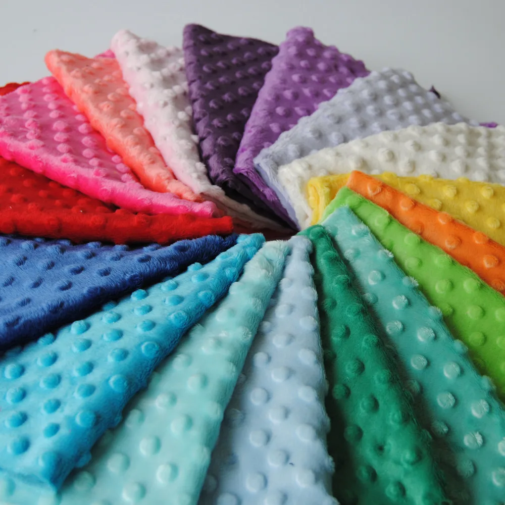 New Design China Produced High Quality Super Soft Minky Dot Buy Minky Dot,Soft Minky Dot,Minky