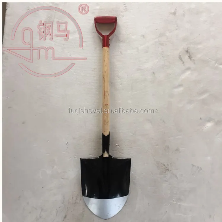 
factory direct sale shovel round shovel with wooden handle shovel chinese cheap shovelS503D 