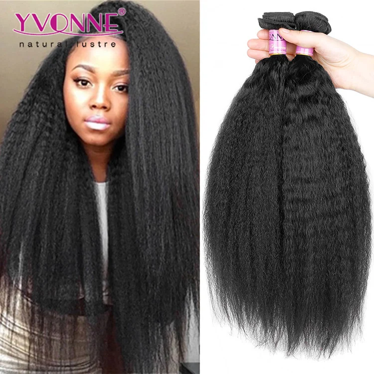 Wholesale Brazilian Human Hair Weave Kinky Straight Hair Extension