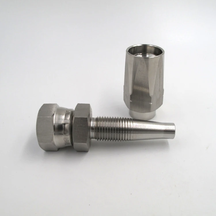 Stainless Metric Reusable Hydraulic Hose Fitting With Female Thread