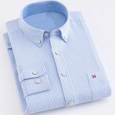 Oemtailor 100%Cotton Oxford Stripe Shirt Men Oxford Shirt
