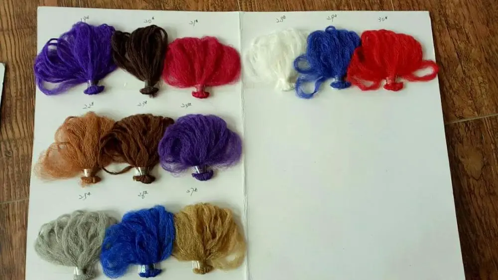 100 Brazilian Wool Hair Yarn For Braids/twist/wraps Natural Black