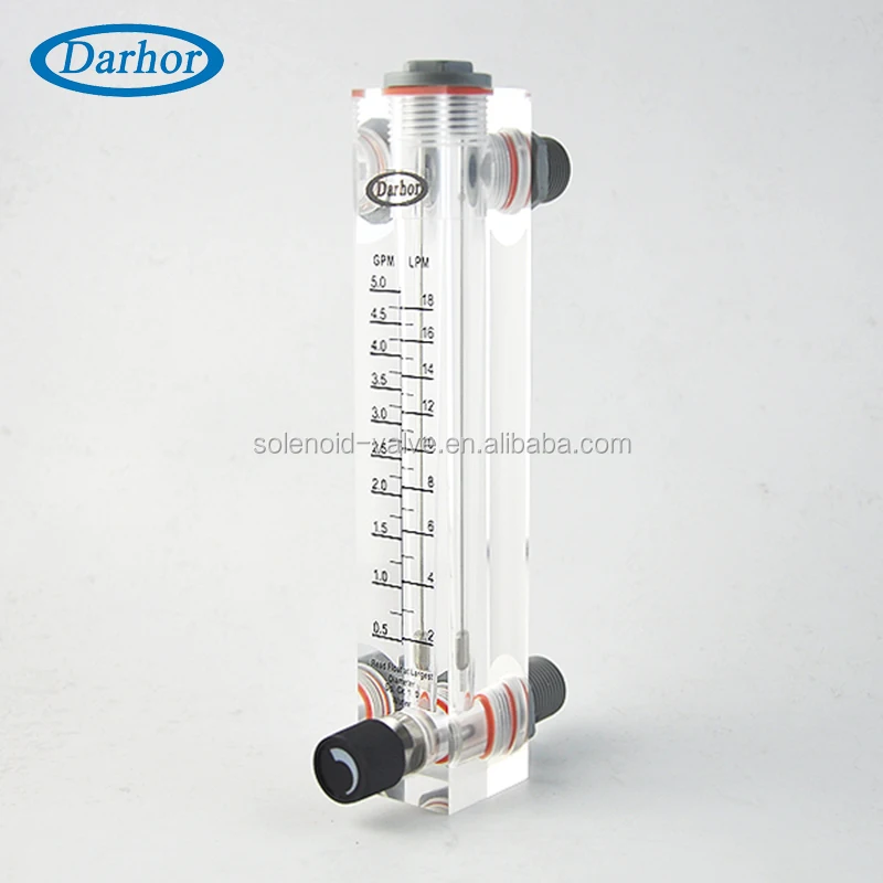 
DFC durable panel mount nitrogen acrylic flowmeter water double scale rotameter 