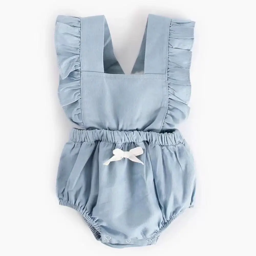 baby girl blue romper